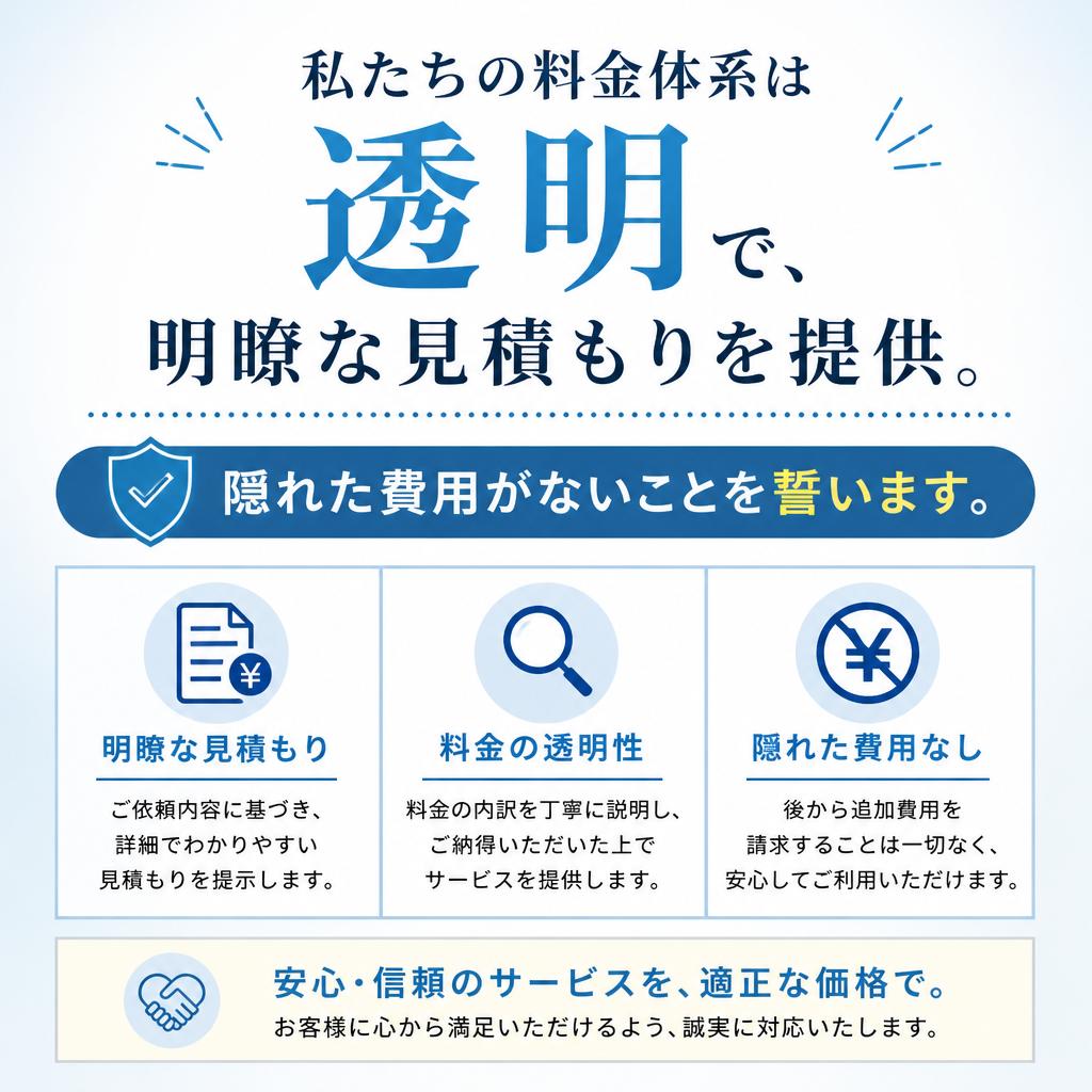 料金体系の透明性